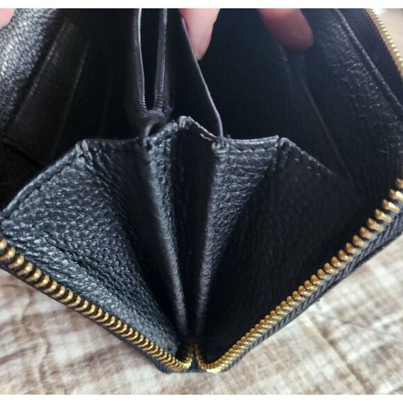 Womens black wallet - Picture 3 of 6